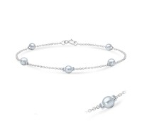 Lovely Pearls Silver Bracelet BRS-04